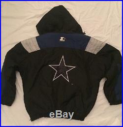 Vintage Dallas Cowboys Pullover NFL Pro Line Starter Jacket Coat XL