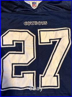 100% Authentic Eddie George #27 Dallas Cowboys NFL Jersey Blue Size 58