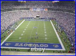 12 x 12 Game Used Dallas Cowboys Blue End Zone Turf From Texas Stadium