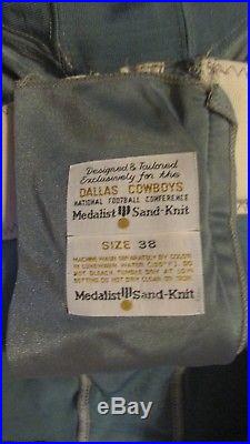 1960s DALLAS COWBOYS VINTAGE SAND KNIT GAME ISSUED USED FOOTBALL PANTS JERSEY