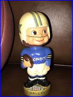 1960s Dallas Cowboys Bobblehead Toes Up