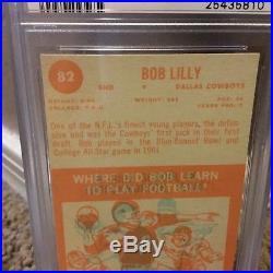 1963 Topps #82 Bob Lilly RC, PSA 7, 1st RING OF HONOR INDUCTE DALLAS COWBOYS