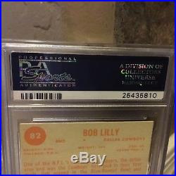 1963 Topps #82 Bob Lilly RC, PSA 7, 1st RING OF HONOR INDUCTE DALLAS COWBOYS