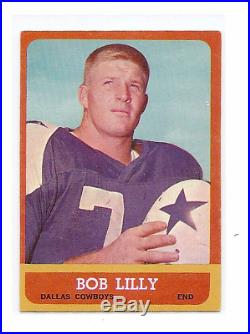 1963 Topps Bob Lilly ROOKIE #82 Dallas Cowboys CREASE FREE NICE CARD