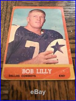 1963 Topps Football #82 Bob Lilly SP RC! Dallas Cowboys HOF ROOKIE Card