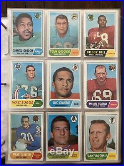 1968 TOPPS FOOTBALL 96% PARTIAL NEAR COMPLETE SET 211/219 EX+ missing 8 cards