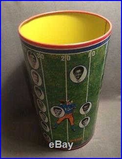 1971 Dallas Cowboys roster RARE waste basket, Cheinco, A MUST FOR COLLECTORS
