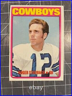 1972 Topps #200 Roger Staubach Dallas Cowboys Rookie Football Card Ex/mt