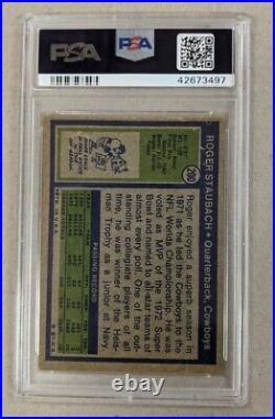 1972 Topps #200 Roger Staubach Rc Psa 5 Ex Rookie Card