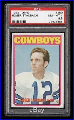 1972 Topps #200 Roger Staubach Rc Rookie PSA 8.5