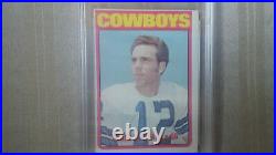 1972 Topps Dallas Cowboys Roger Staubach Rookie Card RC #200 GMA 5 EX