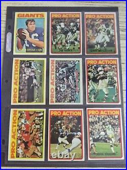 1972 Topps Football Complete Low Set (1-263) Staubach Rc EXMT to NMT+