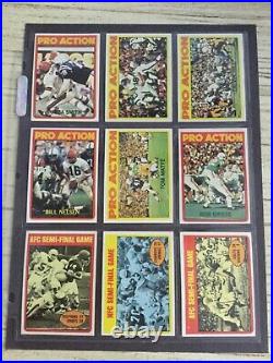 1972 Topps Football Complete Low Set (1-263) Staubach Rc EXMT to NMT+