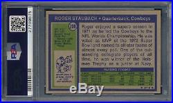 1972 Topps ROGER STAUBACH Signed Auto Rookie RC Football Card PSA/DNA