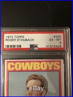 1972 Topps Roger Staubach RC Dallas Cowboys #200 Football Card