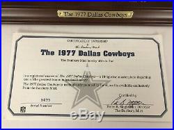 1977 Dallas Cowboys Danbury Mint Figurine, Super Bowl XII Champions