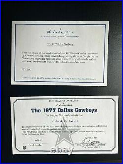 1977 Dallas Cowboys Danbury Mint NFL Superbowl Team Figurine
