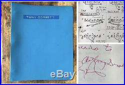 1979 Tony Dorsett Game Used Dallas Cowboys Playbook NFC Playoffs Autographed