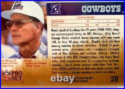 1990 Pro Set Error/Test Tom Landry/Andre Reed Wrongback Extremely Rare 1/1 Read