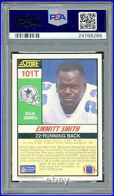 1990 Score Supplemental #101T Emmitt Smith PSA 10 RC Rookie