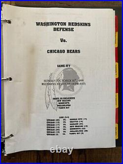 1990s Dallas Cowboys Washington Redskins Playbook Player Notebooks Manual NFL