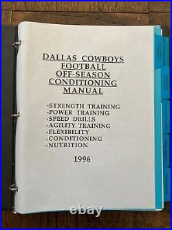 1990s Dallas Cowboys Washington Redskins Playbook Player Notebooks Manual NFL