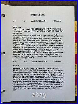 1990s Dallas Cowboys Washington Redskins Playbook Player Notebooks Manual NFL