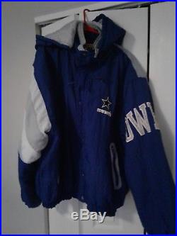 1992STARTER Blue Dallas Cowboys jacket/coat 26 years old, grandfathers old coat