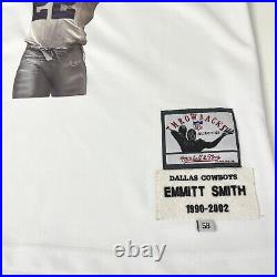 1992-2002 Mitchell & Ness Emmitt Smith #22 Jersey Dallas Cowboys Throwback Sz 58