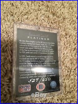 1992 Emmitt Smith Pro Set platinum 527/650