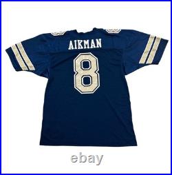 1992 Russell Athletic Dallas Cowboys Troy Aikman #8 Authentic NFL Jersey Mens 48