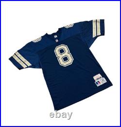 1992 Russell Athletic Dallas Cowboys Troy Aikman #8 Authentic NFL Jersey Mens 48