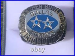 1993 Dallas Cowboys Super Bowl Xxvii. 925 Silver & Blue Sapphire Balfour Ring Le