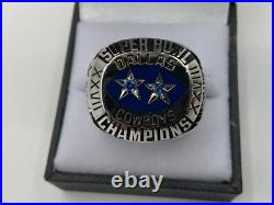 1993 Dallas Cowboys Super Bowl Xxvii. 925 Silver & Blue Sapphire Balfour Ring Le