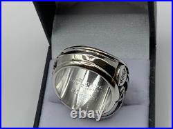 1993 Dallas Cowboys Super Bowl Xxvii. 925 Silver & Blue Sapphire Balfour Ring Le