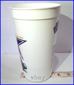 1993 Dallas Cowboys Tom Landry Star Graphic Pepsi Cola FINA Plastic Cup RARE