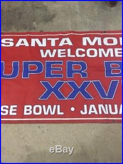 1993 Huge Super Bowl XXVII & Rose Bowl Vinyl Banner, Dallas Cowboys