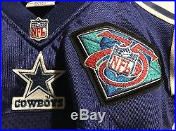 1994 Apex Dallas Cowboys Authentic NFL Jersey 75th Patch L Apex Troy Aikman