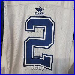 1995 Apex One Authentic NFL Dallas Cowboys Bloedorn 2 Double Star Game Jersey 44