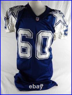 1995 Dallas Cowboys Mike Gruttadauria #60 Game Used Blue Jersey Throwback 50 158