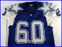 1995 Dallas Cowboys Mike Gruttadauria #60 Game Used Blue Jersey Throwback 50 158