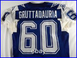 1995 Dallas Cowboys Mike Gruttadauria #60 Game Used Blue Jersey Throwback 50 158