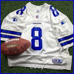 1996 Starter NFL Pro Line Authentic Jersey Dallas Cowboys Troy Aikman Sz. 52 QBC