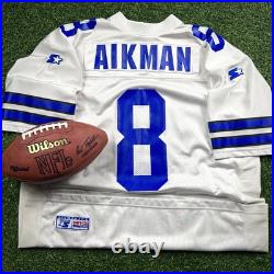 1996 Starter NFL Pro Line Authentic Jersey Dallas Cowboys Troy Aikman Sz. 52 QBC