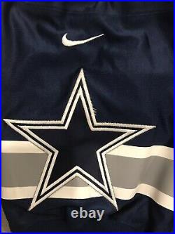 1998 Authentic Nike Troy Aikman Dallas Cowboys Blue NFL Football Jersey 52