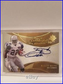 1 DAY SALE! 2009 Ultimate Collection Emmitt Smith On card autograph 9/10