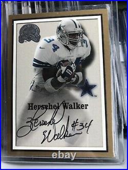 2000 Fleer Greats of the Game Autograph Auto Herschel Walker Dallas Cowboys