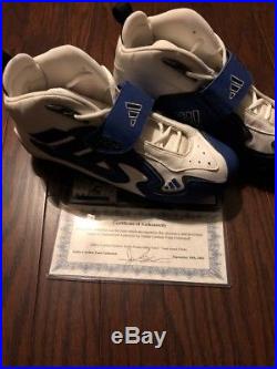 2002 Emmitt Smith Game Worn Issued Used Cleats Dallas Cowboys LOA Adidas