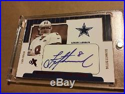 2004 E-X Signings of the Times Autograph Troy Aikman Dallas Cowboys Auto /100