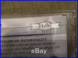 2005 Leaf Limited Legends Don Meredith Game Worn Jersey/Autograph #21/50! AUTO